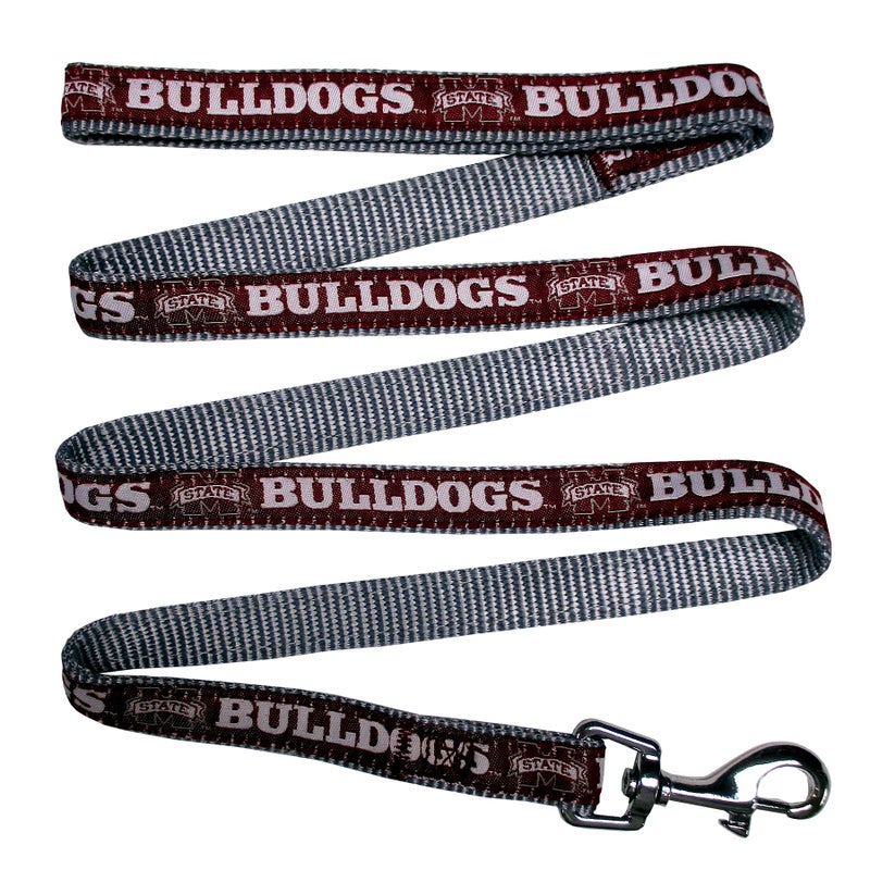 Pets First NCAA PET Leash, Large, Mississippi State Bulldogs, Dog Leash, Shiny & Colorful Leash for Dogs & Cats Licensed by The NCAA - Image 1